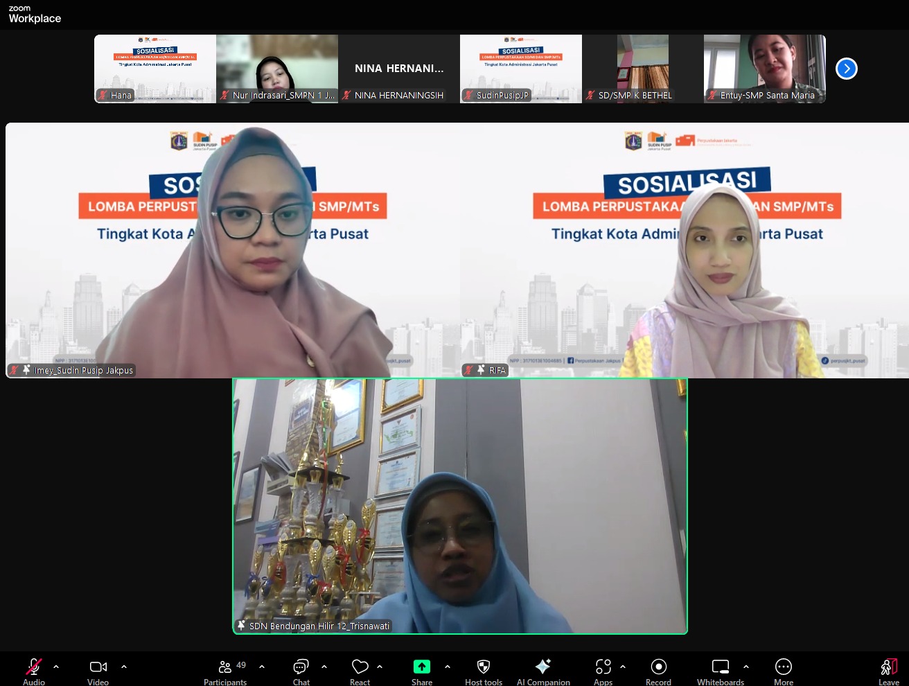 Pelatihan Menulis Kategori SMA/SMK/MA Tingkat Kota Administrasi Jakarta Pusat